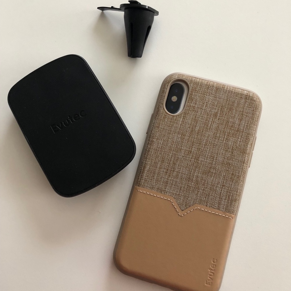 Evutec Leather iPhone X case and car holster